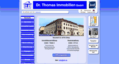 Desktop Screenshot of dr-thomas-immobilien.de