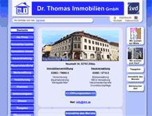 Tablet Screenshot of dr-thomas-immobilien.de